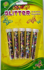 Набір зірок неонових, переливаються на планшеті, 5 штук 8146