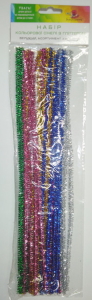 Набір кольорової сінелі з гліттером  0,6Х30см. в упаковці 25шт. GCS-630
