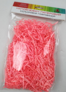 Паперовий декоративний наповнювач. 30г.COPF-30G-Z14 рожевий