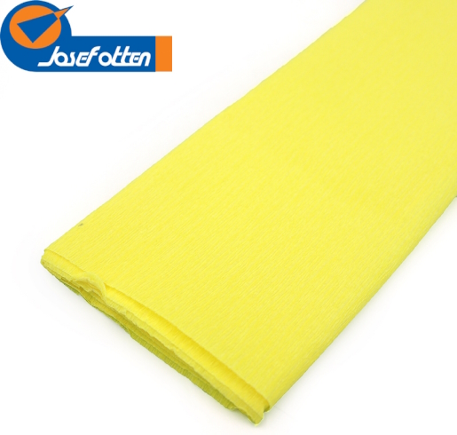 KR35-8014 Креп-папір 35%, світло-жовтий 50*200см, осн.20г/м2, общ.27г/м2