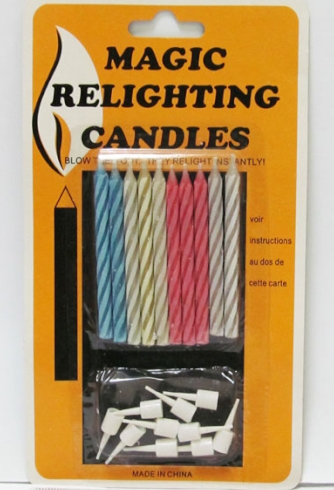 6307T Набiр свiчок для торта незгасаючи 