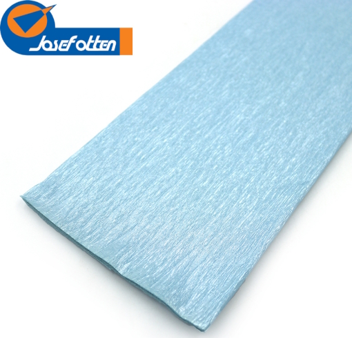 KRPL-80107 Креп-папір  30%, перламутровий блакитний 50*200см, осн.20г/м2, общ.26г/м2