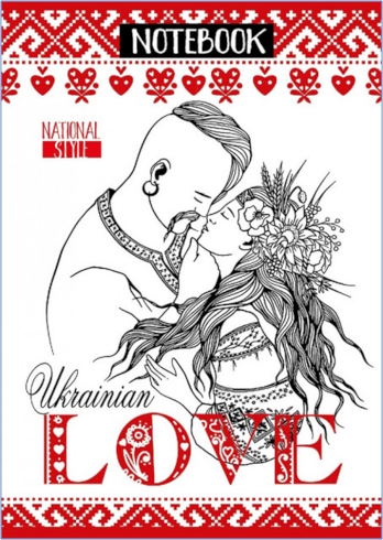 Блокнот, 56г, Скоба, 105х148 мм, 48 аркушів. Матова ламінація. клітинка 22302