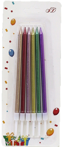 DSCN1282 Набір свічок для торта перламутр 