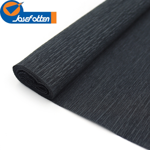 KR150-8019 Креп-папір 150%, чорний 50 * 200см, 1pc / OPP, осн.95г / м2, общ.238г / м2