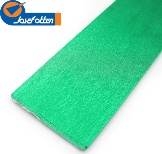 KRM-8063 Креп-папір  30%, металик зелений 50*200см, осн.60г/м2, 78г/м2