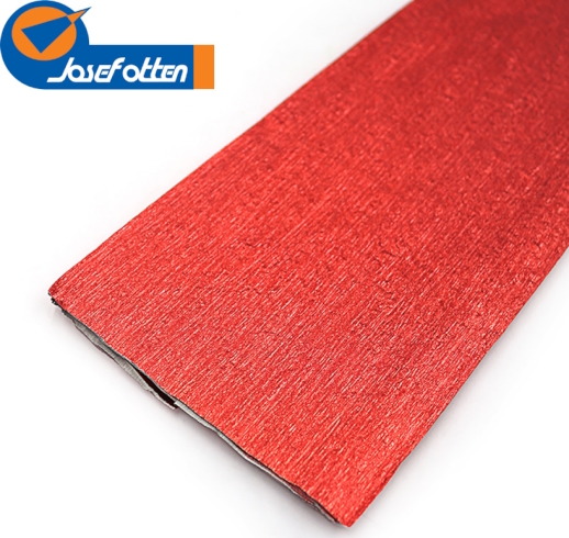 KRM-8062 Креп-папір 30%, металік червоний 50*200см, осн.60г/м2, 78г/м2