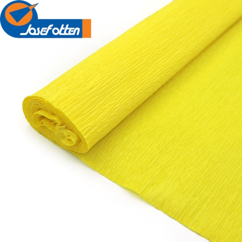 KR150-80706 Креп-папір 150%, темно-жовтий 50 * 200см, 1pc / OPP, осн.95г / м2, общ.238г / м2