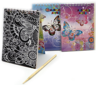 DSCN9315-WH Скретчбук чорні лист з Антистрес 