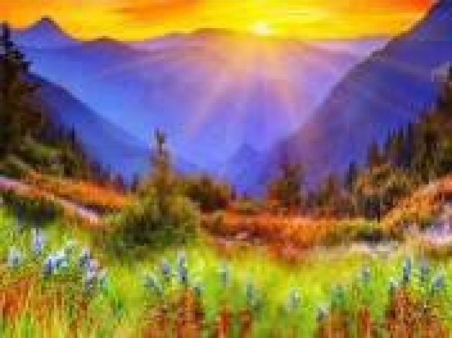 GLD60714 -GB70384 Алмазна мозаїка за номерами 30*40 