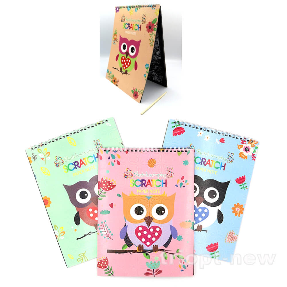 21-LS2020-WH Скретчбук на спірали 