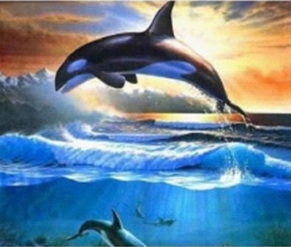 GLD60944_B Алмазна мозаїка за номерами 30*40 