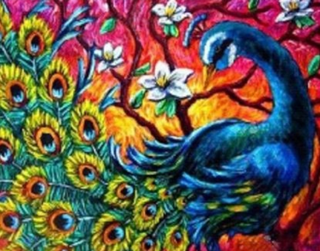 GLD61085_B Алмазна мозаїка за номерами 30*40 