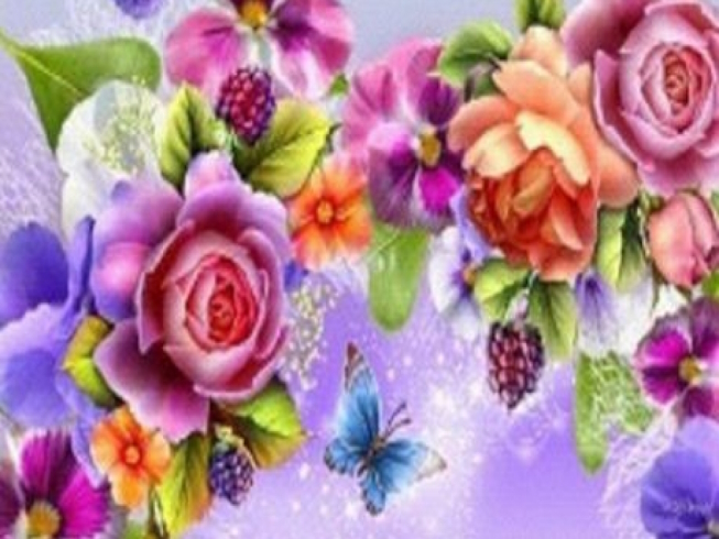 GLD61197_B Алмазна мозаїка за номерами 30*40 