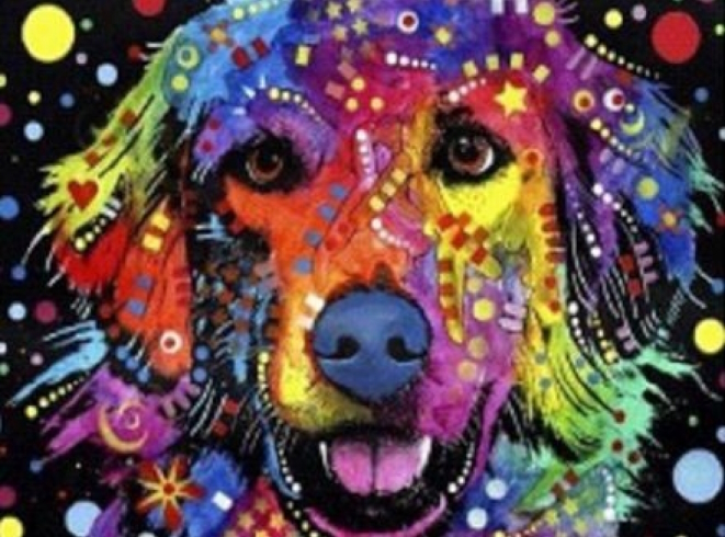 GLD61409_B Алмазна мозаїка за номерами 30*40 