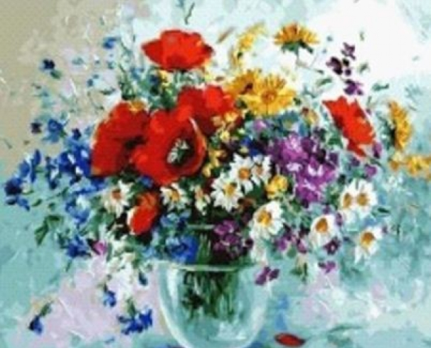 GLD61494_B Алмазна мозаїка за номерами 30*40 