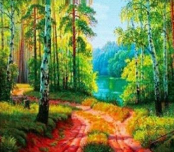 GLD61504_B Алмазна мозаїка за номерами 30*40 