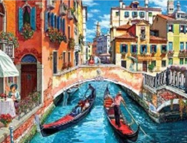 GLD61506_B Алмазна мозаїка за номерами 30*40 