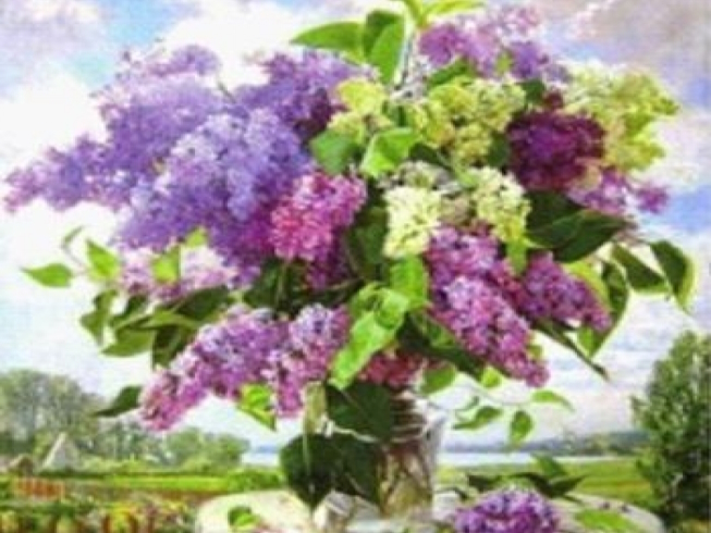 GLD61516_B Алмазна мозаїка за номерами 30*40 