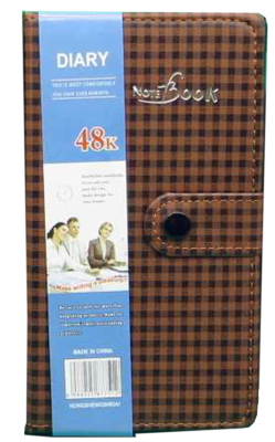 Блокнот на кнопці з ручкою шкірзам 