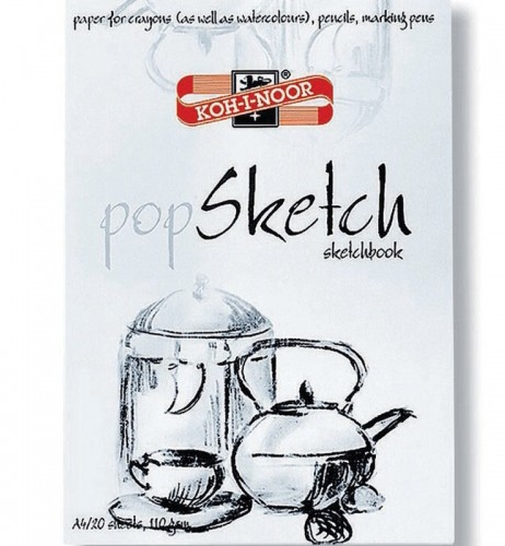 Альбом для скетчів, 20 арк., А4, 110 г/м2  42668 KIN