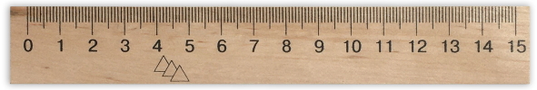 Лінійка дерев'яна  шовкографія 15 см