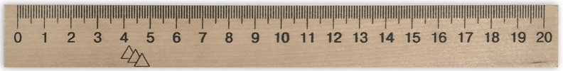 Лінійка дерев'яна  шовкографія 20 см
