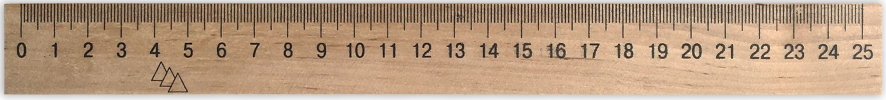 Лінійка дерев'яна  шовкографія  25 см