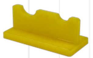 Підставка під 2 Пензлики, кольоровий пластик  К-4023