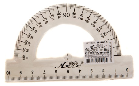 Транспортир ШТРИХ-Код, у кульку та в кор.  AS-0601, К-9010