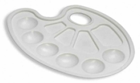 Палітра №1 овал, супер-біла 17,5*23см, К-3011