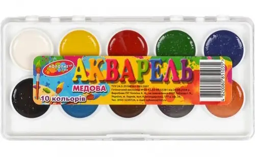 Аквар. ПРОЗОР ПЛАСТ КОР. 10кол.медов 