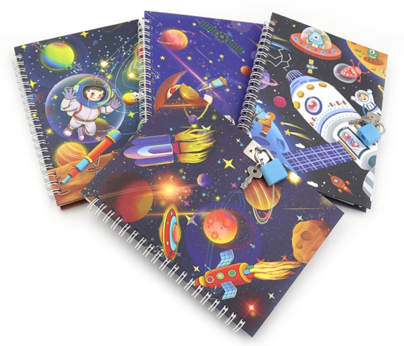 36946 Блокнот на спіралі з замочком 