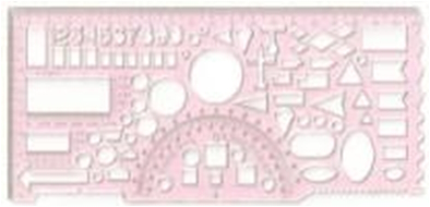 Лінійка офіцерська 20 см.  (прозорий пластик)/K/, КП+