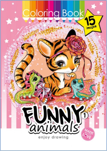 Розфарбовка, 80г, 210х297 мм, 16 арк., А4,Скоба диз.22172