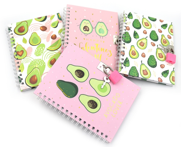 64939 Блокнот на спіралі з замочком 