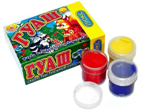 Гуаш 6кол NEW 