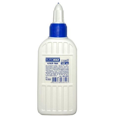 Клей ПВА 100 мл, JOBMAX , ковпачок-дозатор BM.4852