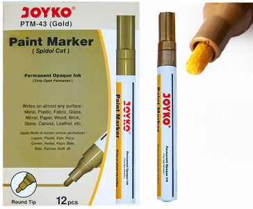 Маркер лаковий, золотий,PTM-43,ТМ