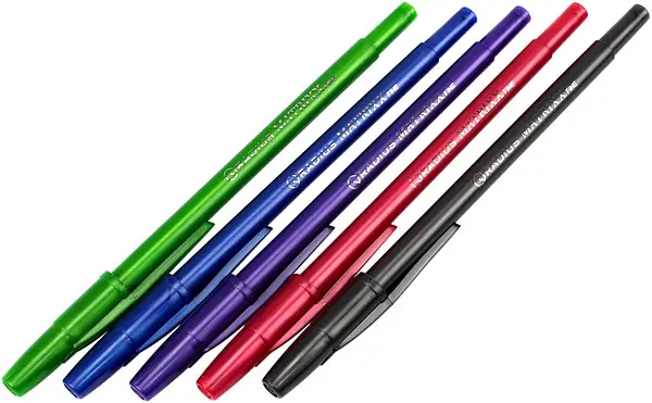 Ручка MATRIXX кулькова, корпус 5 кольорів уп. 50шт стрижень синій, Radius