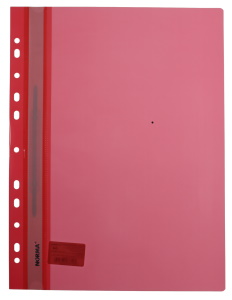 Папка-швидкозшивач, А4, PР,120/160 мкн. пр.верх, с европерф., червона, глян., 5262, NORMA