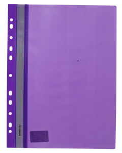 Папка-швидкозшивач, А4, PР,120/160 мкн. пр.верх, с европерф., фіолетова, глян., 5262, NORMA