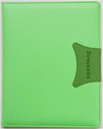 ЩОДЕННИК Шкільний 167х211мм, 48 арк, офсет 70г/м2, блок однокольоровий українською мовою. Штучна шкіра твердий, округлення кута. Нашивка з тисненням 