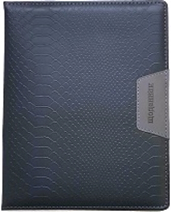 ЩОДЕННИК Шкільний 167х211мм, 48арк, оф. 70г/м2, блок однокольоровий Українською мовою. Обкладинка КОЖЗАМ тверда, округлення кутів. Нашивка з тисненням 