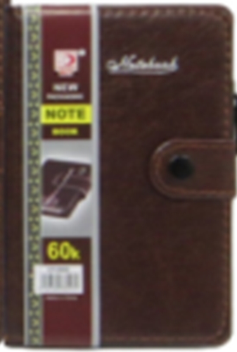 Блокнот на кнопці з ручкою, шкірзам 