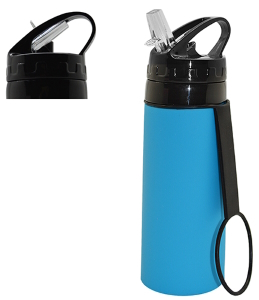 Бутылка-поилка спортивная силиконовая 300мл R26421