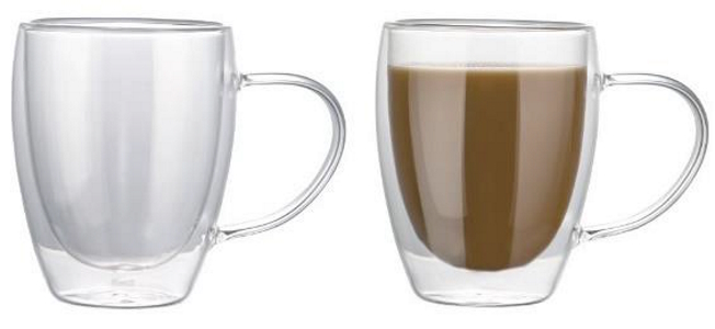 Набор термостаканов 2 шт., стекло 350 мл