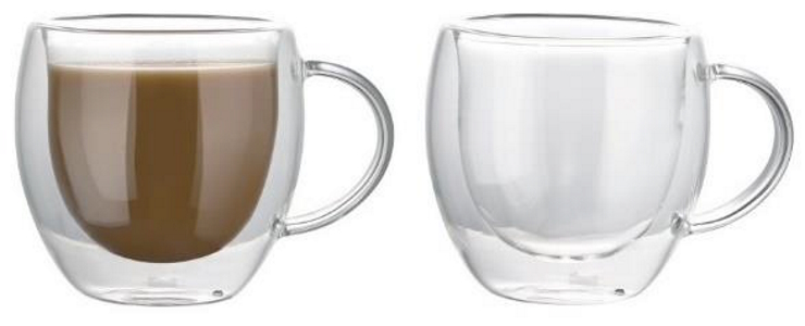 Набор термостаканов 2 шт., стекло 250 мл