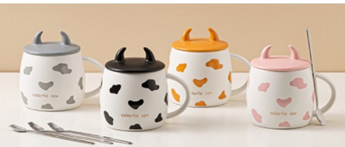 Чашка с крышкой и ложкой 