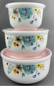 Салатники з кришками 3пр/наб 300/450/1000мл MС4156